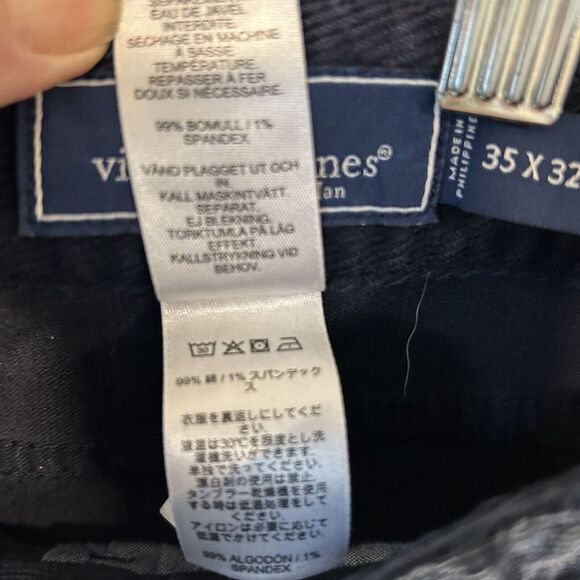 Vineyard Vines Corduroy Men's 35x32 Navy 5 Pocket Straight Leg Pants EUC - Picture 5 of 8